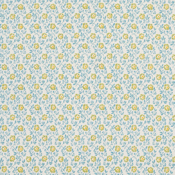 Breakfast in Bed Fabric Green Gold