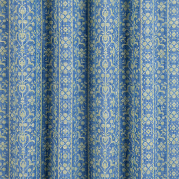 Georgina Performance Fabric Grass Green & Blue