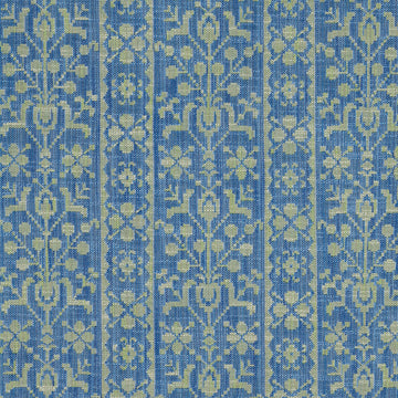Georgina Performance Fabric Grass Green & Blue