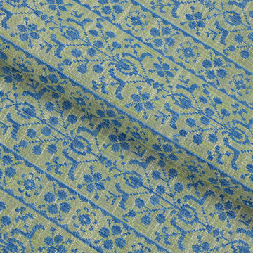 Georgina Performance Fabric Grass Green & Blue