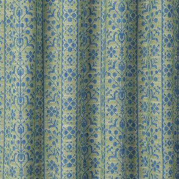 Georgina Performance Fabric Grass Green & Blue