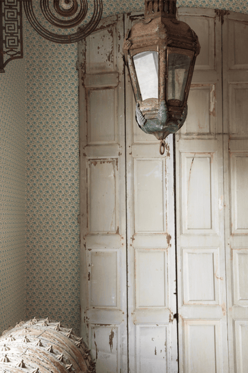 Two Pairs of 19th Century French Painted Panelled Folding Shutters